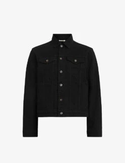 AllSaints Hebden Long-sleeve Regular-fit Organic-cotton Denim Jacket