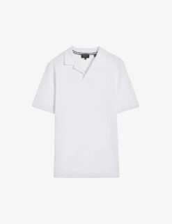 Ted Baker Sandbank Revere-collar Cotton-towelling Polo Shirt