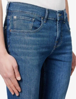 7 For All Mankind Slimmy Slim-fit Tapered-leg Stretch-denim Jeans -KOOPES Clothing Shop R04145113 MIDBLUE ALT04