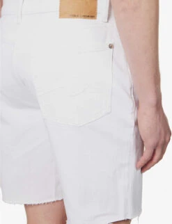 7 For All Mankind Banter Straight-leg Stretch-denim Shorts 13 7 For All Mankind Banter Straight-leg Stretch-denim Shorts -KOOPES Clothing Shop R04145118 WHITE ALT05