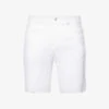 7 For All Mankind Banter Straight-leg Stretch-denim Shorts -KOOPES Clothing Shop R04145118 WHITE M