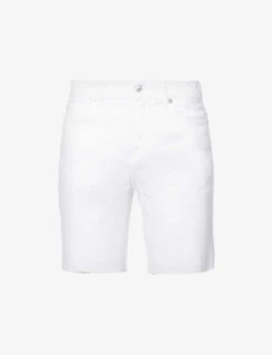 7 For All Mankind Banter Straight-leg Stretch-denim Shorts