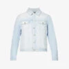7 For All Mankind Breezy Faded-wash Stretch-denim Jacket -KOOPES Clothing Shop R04145119 LIGHTBLUE M