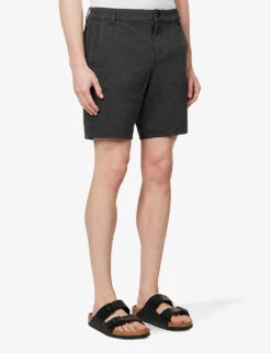 7 For All Mankind Travel Regular-fit Stretch-jersey Shorts 9 7 For All Mankind Travel Regular-fit Stretch-jersey Shorts -KOOPES Clothing Shop R04145124 GREY ALT02