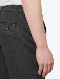 7 For All Mankind Travel Regular-fit Stretch-jersey Shorts 11 7 For All Mankind Travel Regular-fit Stretch-jersey Shorts -KOOPES Clothing Shop R04145124 GREY ALT04