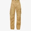 DSQUARED2 Check-print Straight-leg Mid-rise Stretch-cotton Cargo Trousers -KOOPES Clothing Shop R04145481 TAUPE M