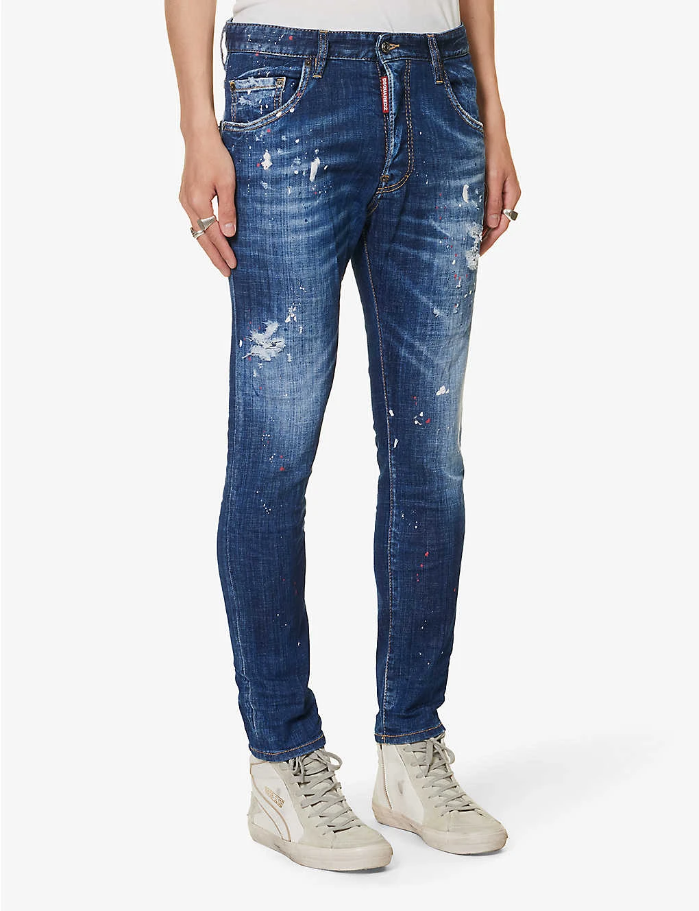 DSQUARED2 Skater Paint-print Slim-fit Stretch-denim Jeans 5 DSQUARED2 Skater Paint-print Slim-fit Stretch-denim Jeans - Image 3