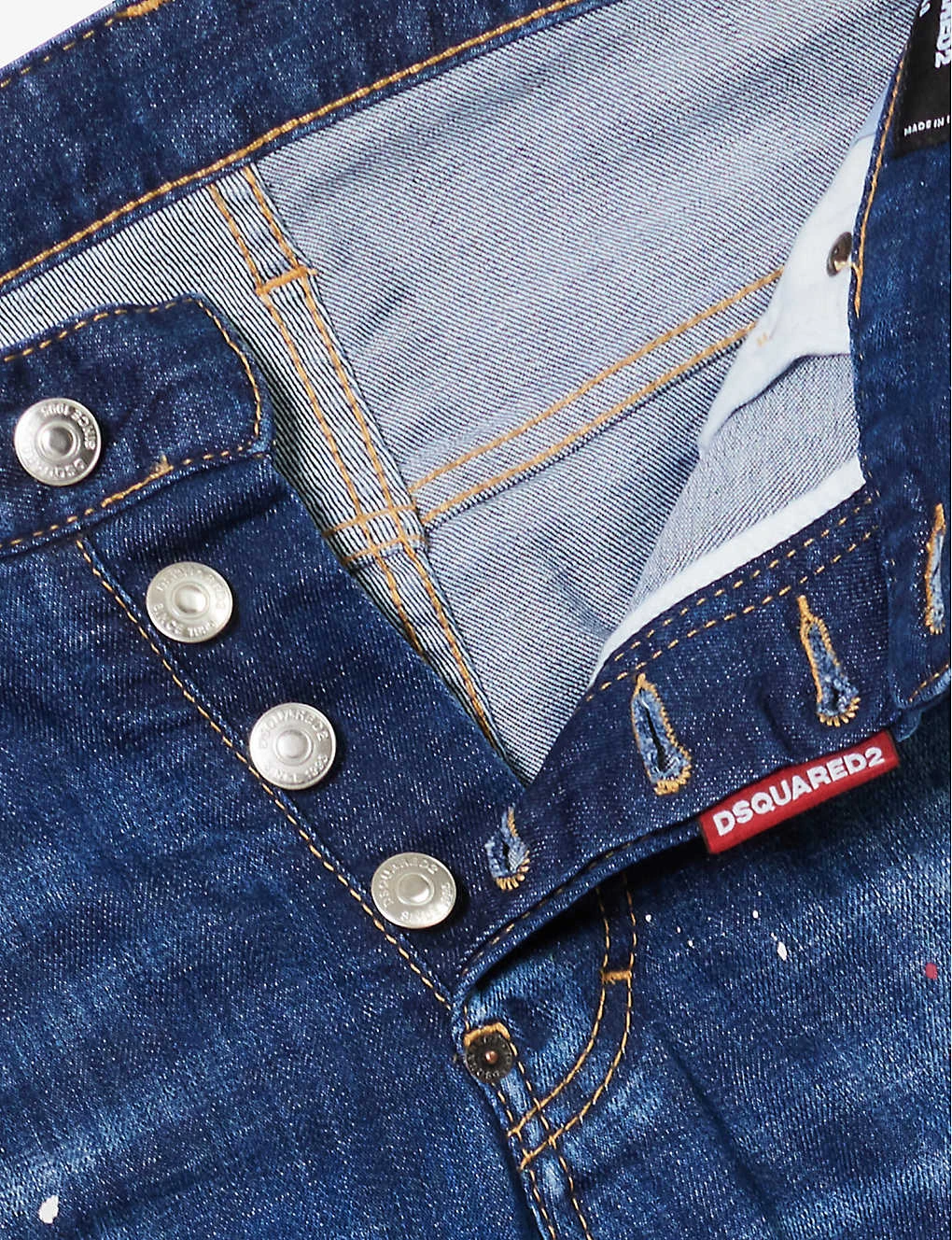 DSQUARED2 Skater Paint-print Slim-fit Stretch-denim Jeans 9 DSQUARED2 Skater Paint-print Slim-fit Stretch-denim Jeans - Image 7