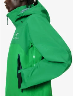 Arcteryx Beta Brand-embroidered Regular-fit Shell Hooded Jacket -KOOPES Clothing Shop R04145698 GREEN ALT05
