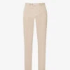 Oscar Jacobson Danwick Jetted-pocket Tapered-leg Regular-fit Stretch-cotton Trousers 2 Oscar Jacobson Danwick Jetted-pocket Tapered-leg Regular-fit Stretch-cotton Trousers -KOOPES Clothing Shop R04145843 WASHEDBEIGE M