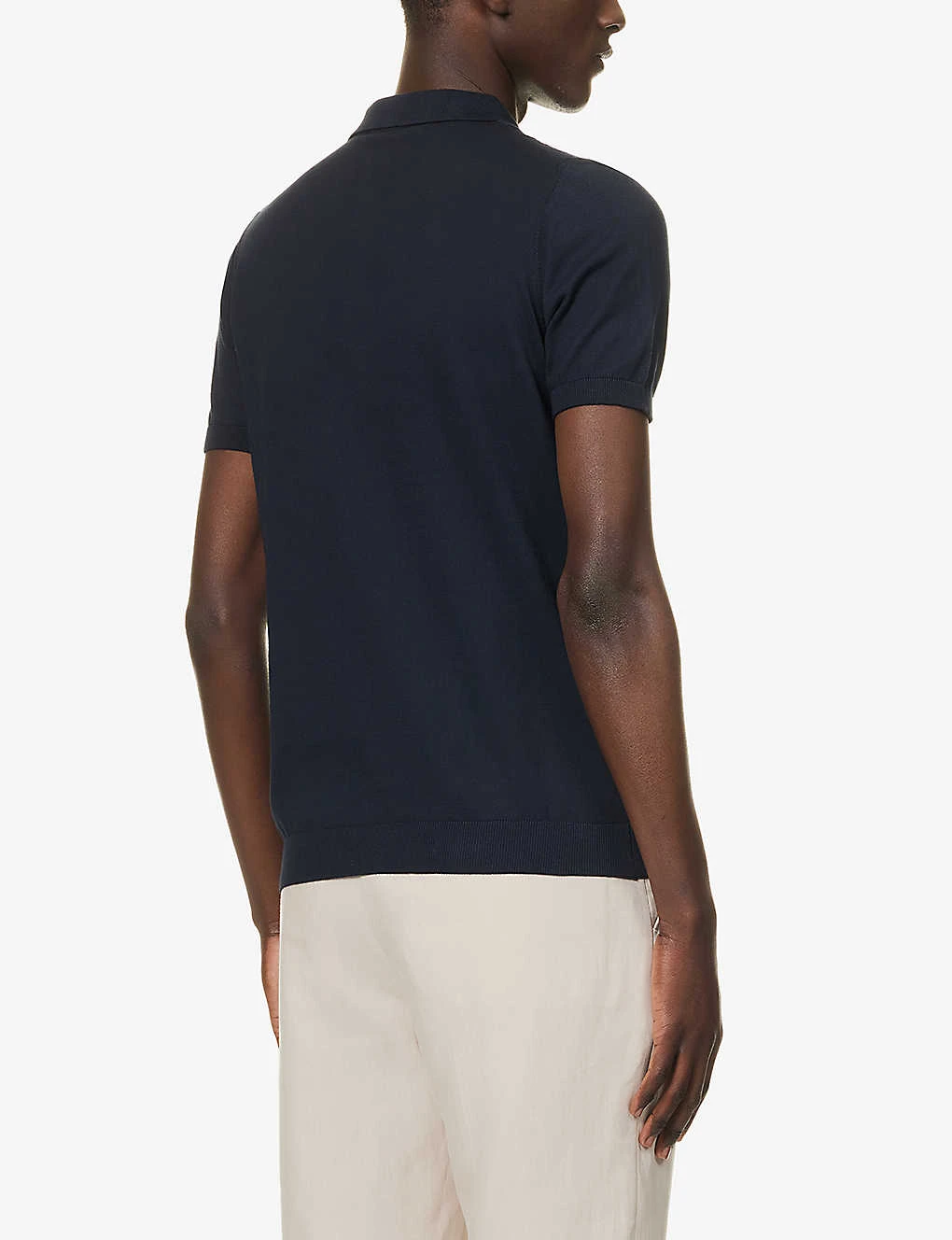 Oscar Jacobson Bard Cable-knit Cotton-knit Polo Shirt 6 Oscar Jacobson Bard Cable-knit Cotton-knit Polo Shirt - Image 4