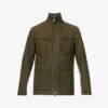 Oscar Jacobson Balder Funnel-neck Flap-pocket Regular-fit Cotton-canvas Jacket 2 Oscar Jacobson Balder Funnel-neck Flap-pocket Regular-fit Cotton-canvas Jacket -KOOPES Clothing Shop R04145849 ROSCIOLAGREEN M