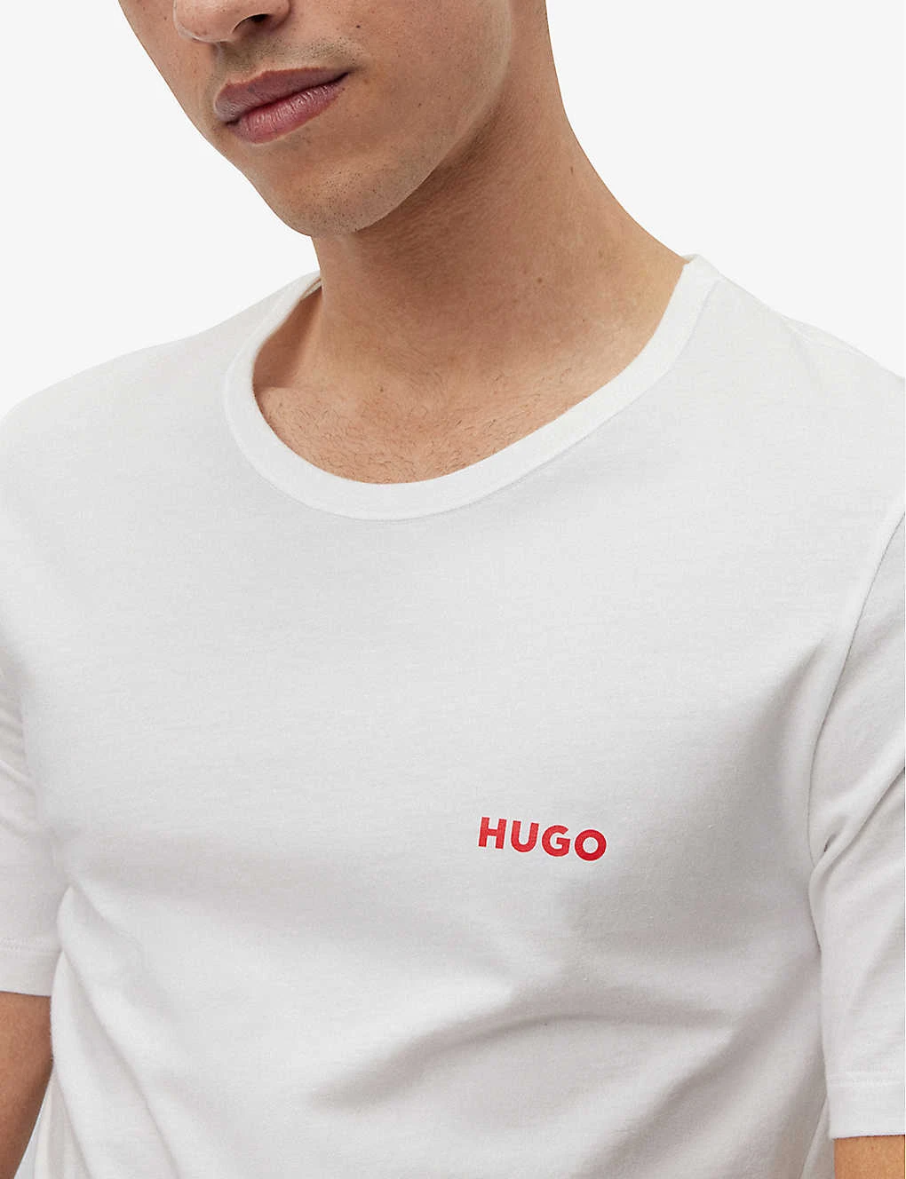 Hugo Pack Of Three Logo-print Regular-fit Cotton-jersey T-shirts 7 Hugo Pack Of Three Logo-print Regular-fit Cotton-jersey T-shirts - Image 5