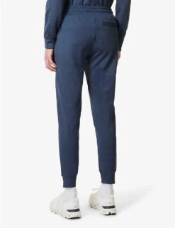 Vuori Ponto Brand-patch Stretch Recycled-polyester Jogging Bottoms -KOOPES Clothing Shop R04146301 AZUREHEATHER ALT03