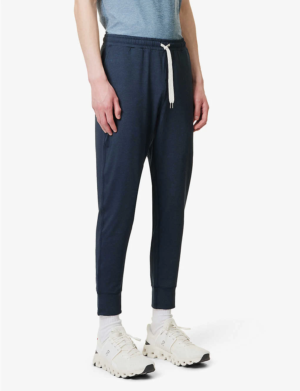 Vuori Sunday Brand-print Stretch Recycled-polyester Jogging Bottoms 5 Vuori Sunday Brand-print Stretch Recycled-polyester Jogging Bottoms - Image 3