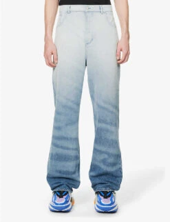 Caribbean Rhinestone-embellished Relaxed-fit Organic-denim Jeans 10 Caribbean Rhinestone-embellished Relaxed-fit Organic-denim Jeans -KOOPES Clothing Shop R04146767 DENIMWASH ALT02