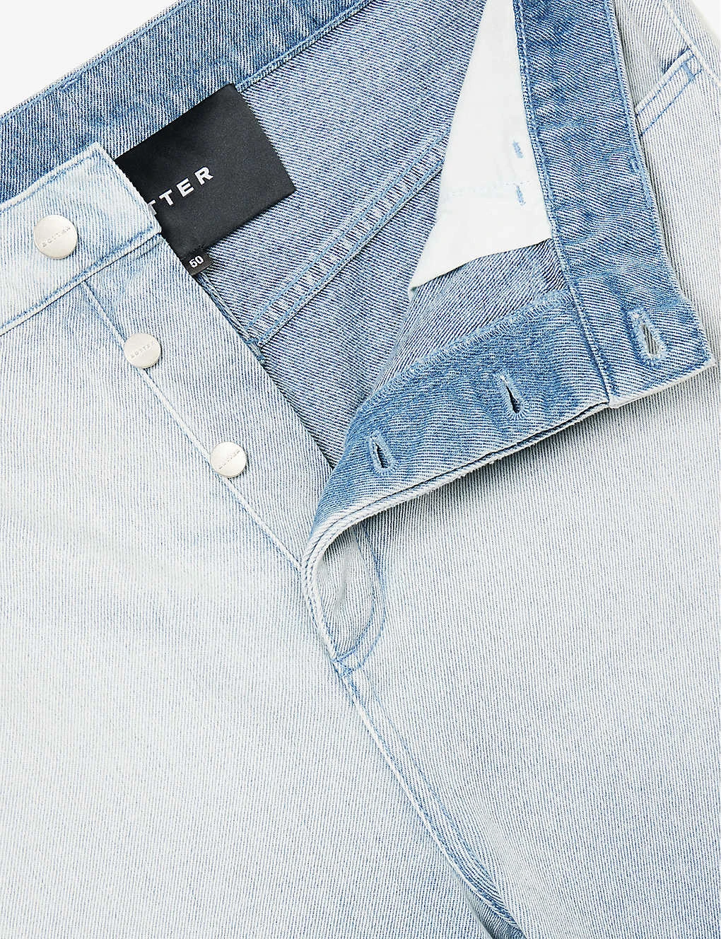 Caribbean Rhinestone-embellished Relaxed-fit Organic-denim Jeans 8 Caribbean Rhinestone-embellished Relaxed-fit Organic-denim Jeans - Image 6