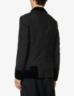 Unisex Single-breasted Regular-fit Woven Jacket -KOOPES Clothing Shop R04146917 BLACKBLACK ALT03