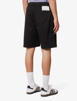 Champion Logo-appliqué Regular-fit Stretch-cotton Shorts -KOOPES Clothing Shop R04147785 NBK ALT03