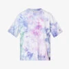 Champion Tie-dye Brand-appliqué Cotton-jersey T-shirt -KOOPES Clothing Shop R04147796 RAWVIOLET M