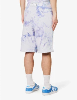 Champion Tie-dye Brand-appliqué Cotton-blend Bermuda Shorts -KOOPES Clothing Shop R04147797 RAWVIOLET ALT03