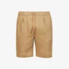 Dorset Brand-embroidered Linen Shorts