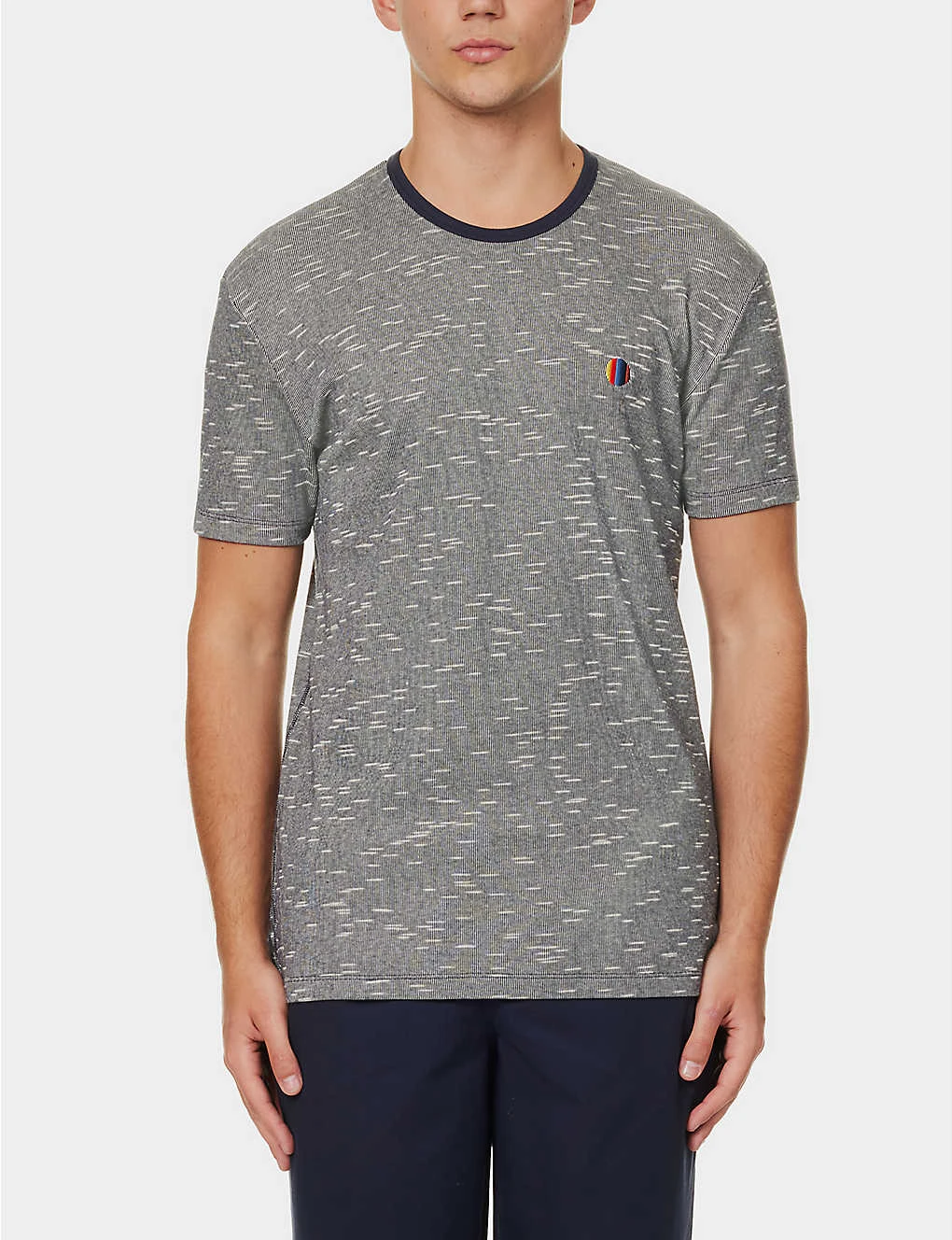 PAUL SMITH Logo-embroidered Crewneck Cotton-blend T-shirt 4 PAUL SMITH Logo-embroidered Crewneck Cotton-blend T-shirt - Image 2