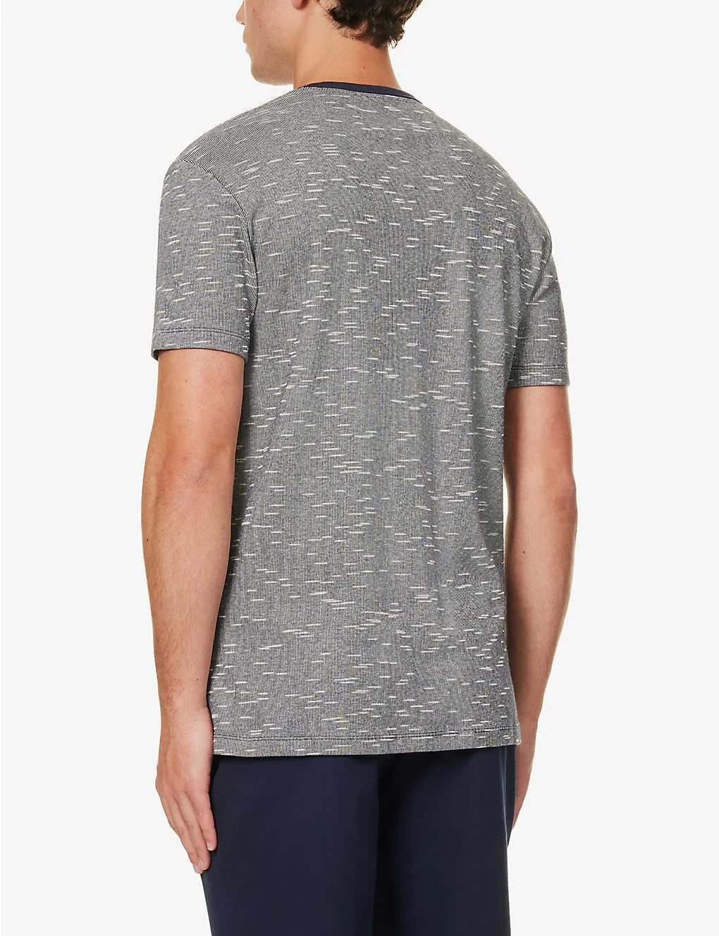 PAUL SMITH Logo-embroidered Crewneck Cotton-blend T-shirt 5 PAUL SMITH Logo-embroidered Crewneck Cotton-blend T-shirt - Image 3