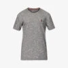 PAUL SMITH Logo-embroidered Crewneck Cotton-blend T-shirt -KOOPES Clothing Shop R04148048 NAVY M