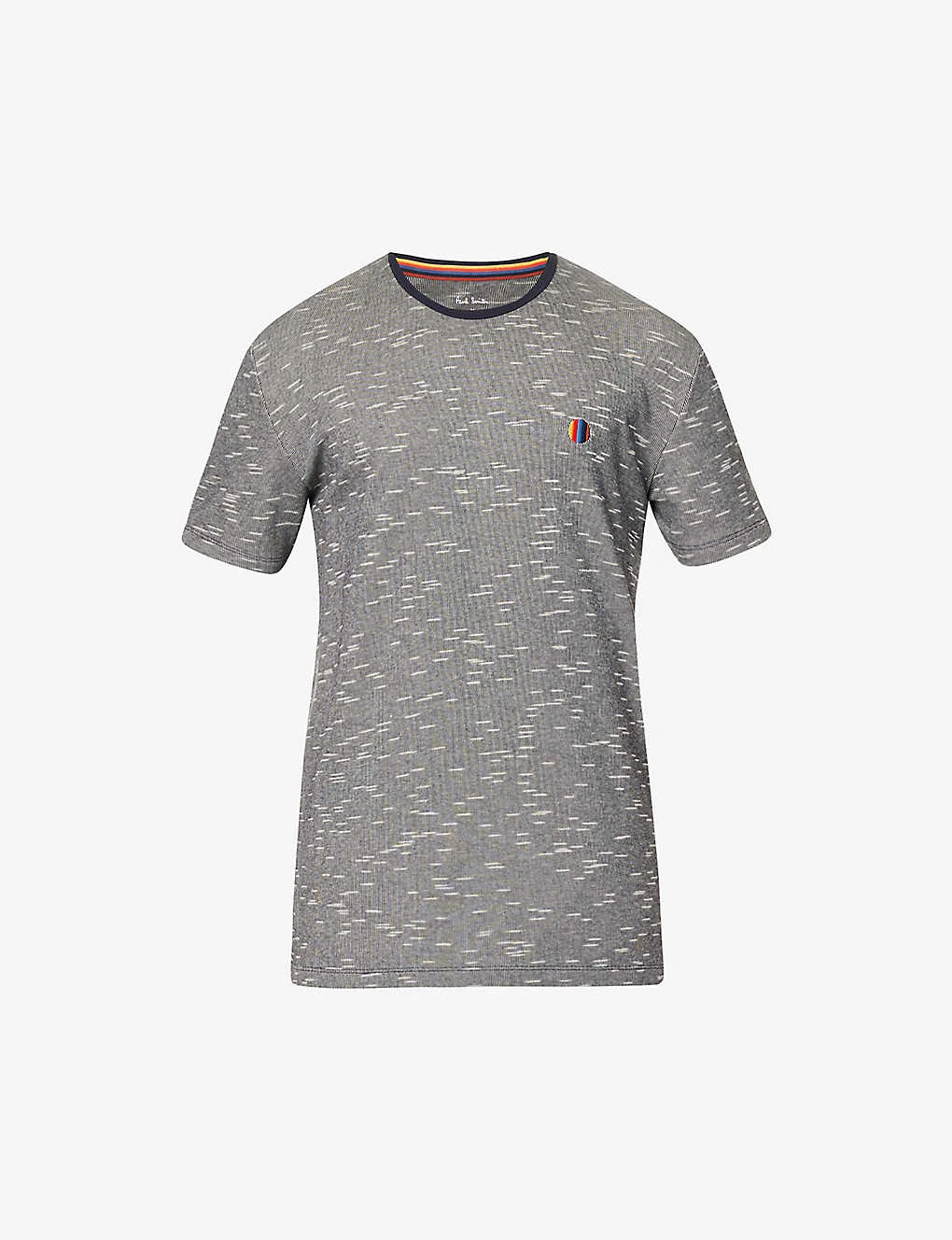 PAUL SMITH Logo-embroidered Crewneck Cotton-blend T-shirt 3 PAUL SMITH Logo-embroidered Crewneck Cotton-blend T-shirt