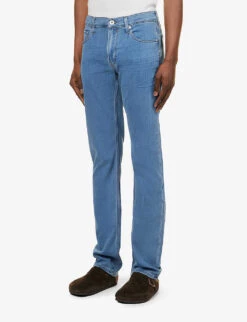 Paige Normandie Faded-wash Straight-fit Stretch-denim Jeans 10 Paige Normandie Faded-wash Straight-fit Stretch-denim Jeans -KOOPES Clothing Shop R04148188 DONNELLY ALT02