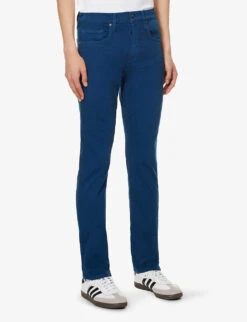 Paige Federal Faded-wash Slim Straight-fit Jeans -KOOPES Clothing Shop R04148200 COBALTSKY ALT02