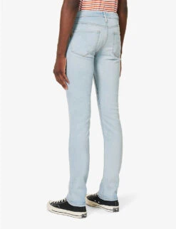 Paige Federal Straight-leg Mid-rise Stretch-denim Jeans -KOOPES Clothing Shop R04148219 DEVERILL ALT03