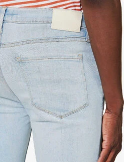 Paige Federal Straight-leg Mid-rise Stretch-denim Jeans -KOOPES Clothing Shop R04148219 DEVERILL ALT05