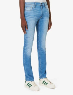 Paige Lennox Tapered-leg Mid-rise Stretch-denim Jeans -KOOPES Clothing Shop R04148222 STANBERRY ALT02