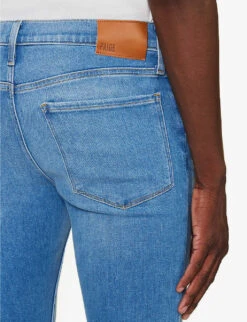 Paige Lennox Tapered-leg Mid-rise Stretch-denim Jeans -KOOPES Clothing Shop R04148222 STANBERRY ALT05