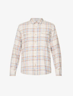 Paige Everett Checked Cotton-blend Shirt