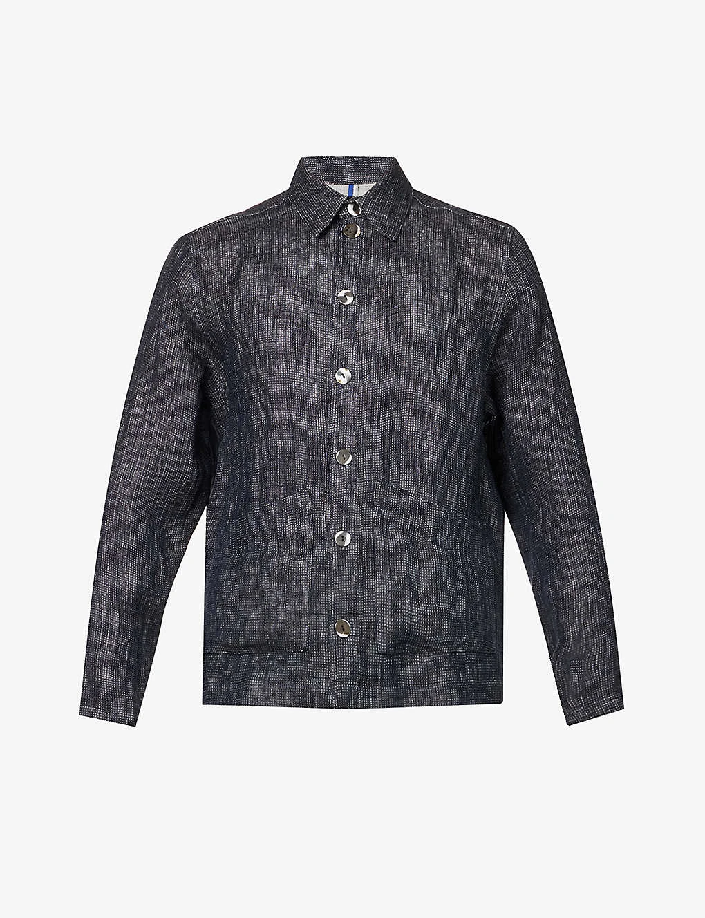 Patch-pocket Boxy-fit Linen Jacket 3 Patch-pocket Boxy-fit Linen Jacket