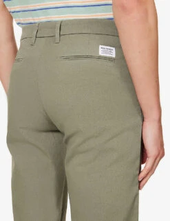 Norse Projects Aros Regular-fit Straight-leg Stretch-cotton Trousers -KOOPES Clothing Shop R04148517 DRIEDSAGEGREEN ALT04