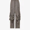 Gocar Wide-leg Relaxed-fit Shell Cargo Trousers