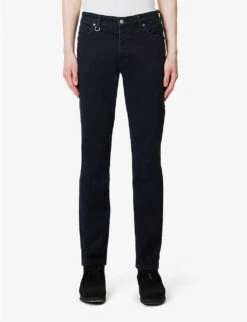 NEUW Lou Slim Slim-fit Stretch-denim Jeans -KOOPES Clothing Shop R04149664 INKYBLACK ALT02
