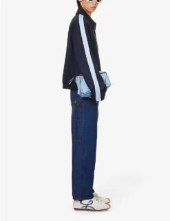 Loewe Painter Contrast-stitch Straight-leg Regular-fit Jeans -KOOPES Clothing Shop R04149850 NAVYBLUE ALT01