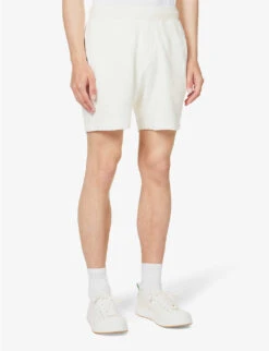 ORLEBAR BROWN Afador Towelling-texture Regular-fit Cotton Shorts -KOOPES Clothing Shop R04150104 WHITESAND ALT02