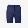 Felipe Elasticated-waist Linen And Cotton-blend Shorts 1 Felipe Elasticated-waist Linen And Cotton-blend Shorts -KOOPES Clothing Shop R04150247 NAVY M