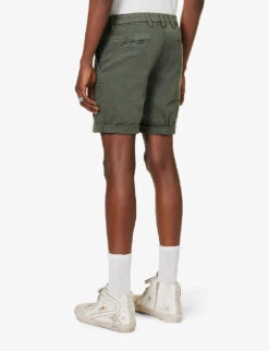 Replay Benni Hyperflex Regular-fit Stretch-cotton Chino Shorts 9 Replay Benni Hyperflex Regular-fit Stretch-cotton Chino Shorts -KOOPES Clothing Shop R04151310 MILITARYGREEN ALT03