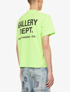 Souvenir Logo-print Cotton-jersey T-shirt -KOOPES Clothing Shop R04152181 LIMEGREEN ALT03