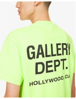 Souvenir Logo-print Cotton-jersey T-shirt -KOOPES Clothing Shop R04152181 LIMEGREEN ALT04