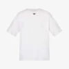 Prada Interlock Brand-plaque Cotton-jersey T-shirt -KOOPES Clothing Shop R04152241 WHITE M