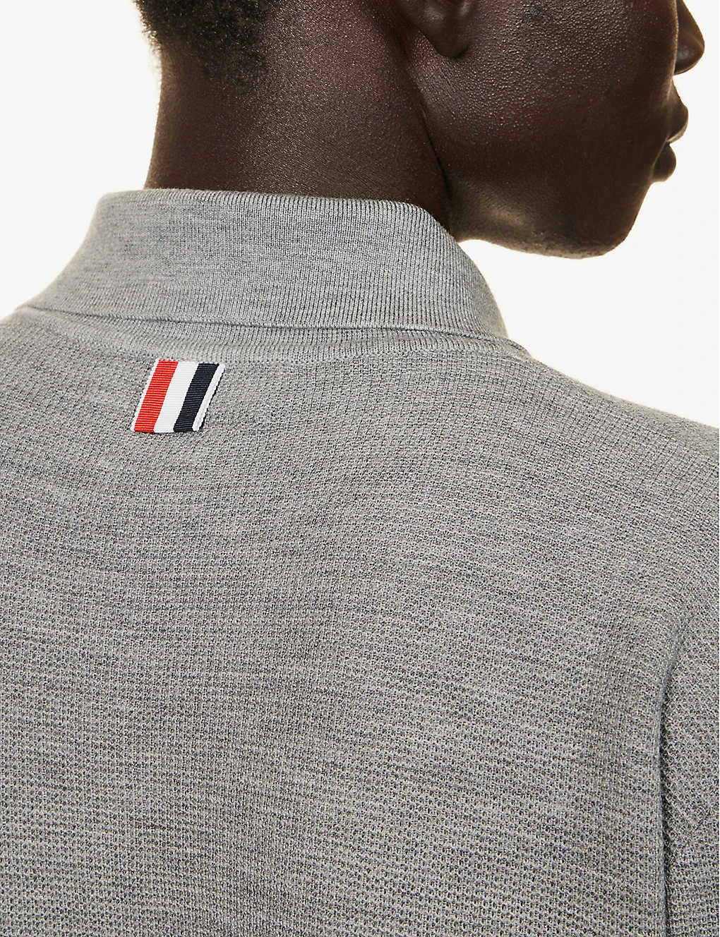 Four-bar Regular-fit Wool-knit Polo Shirt 7 Four-bar Regular-fit Wool-knit Polo Shirt - Image 5