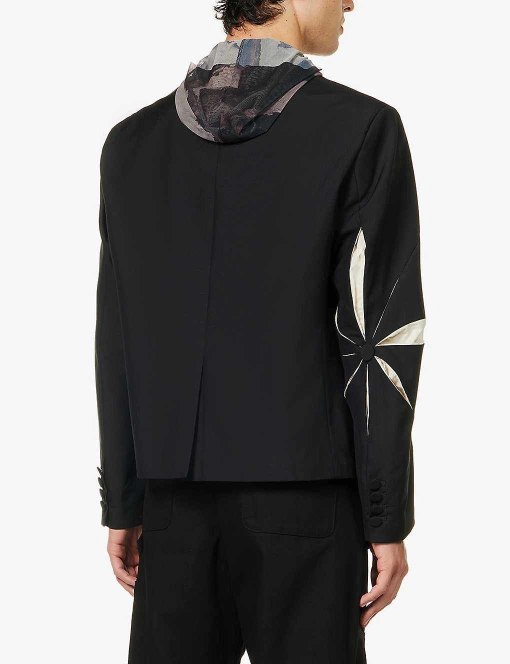 Origami Laser-cur Regular-fit Woven Blazer 5 Origami Laser-cur Regular-fit Woven Blazer - Image 4